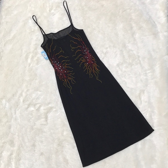 Vivienne Tam Dresses & Skirts - NWT Vivienne Tam Black Sheer Beaded Dress Size 1/s